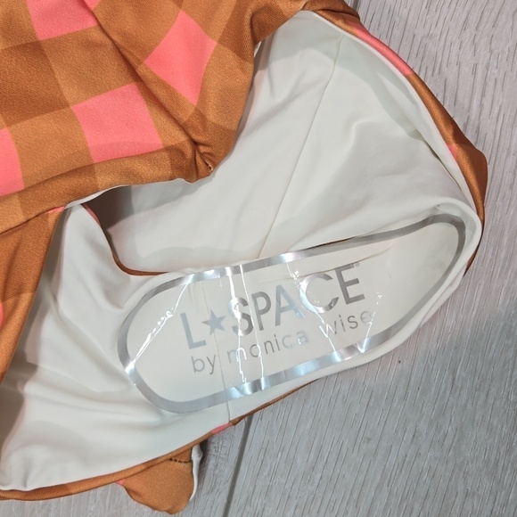 NEW L Space x Seaesta Seaside Gingham Women Buttom swim sz XS - Picture 7 of 8